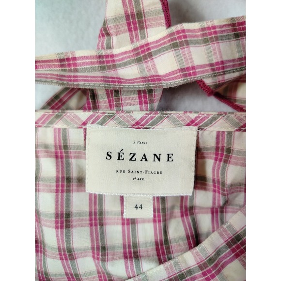 Sezane Top Women's 44 Loungewear Multicolored Organic Cotton Loungewear Cozy - Picture 8 of 13